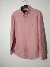 Ralph Lauren różowa koszula casual z kolorowym logo S