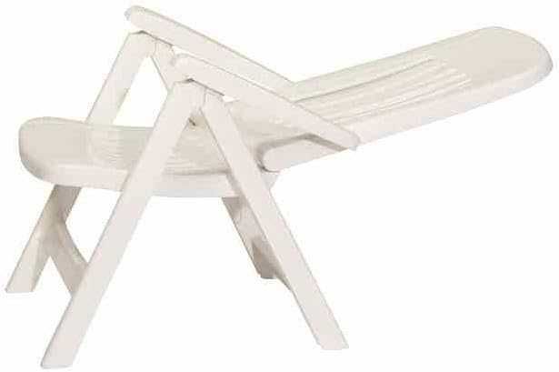 крісло розкладний стілець Sieger 828/W Comtesse пластик 66x65x108 см