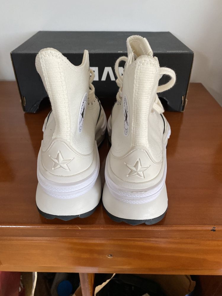 Tenis bota all star creme chunky converse NOVOS