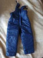 Spodnie narciarskie zimowe granatowe, unisex, rozmiar 92