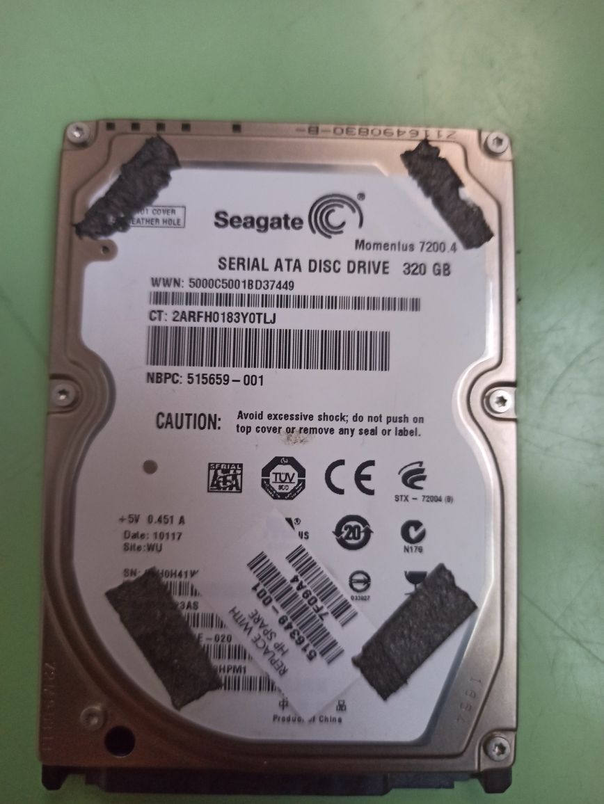Жорсткий диск HDD SATA3 в асортименті 320gb, 500gb, 640gb