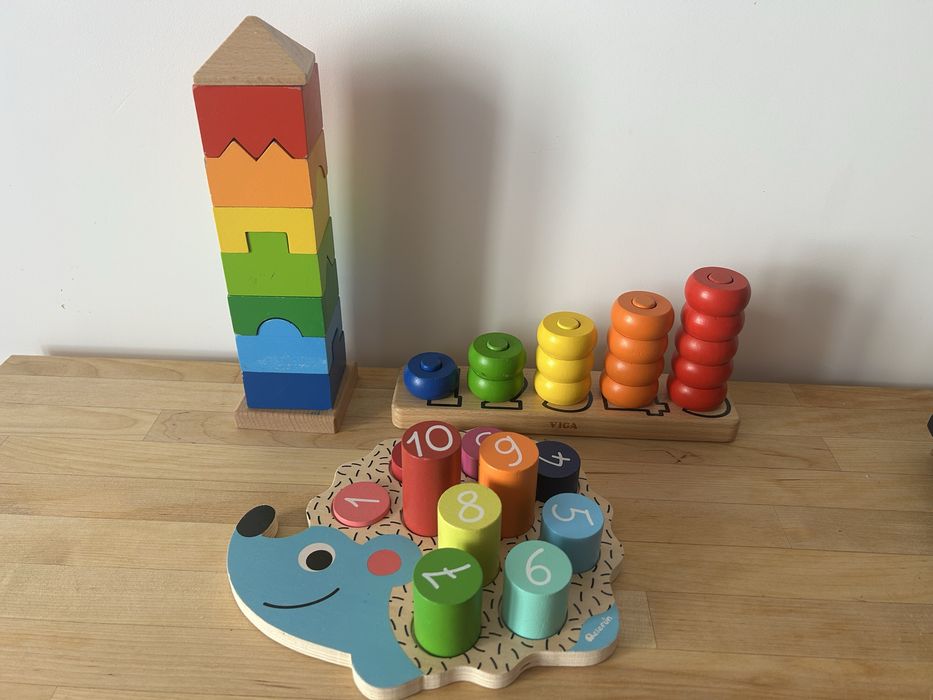 Дерев’яні розвиваючі іграшки Goki, Viga, Elefan