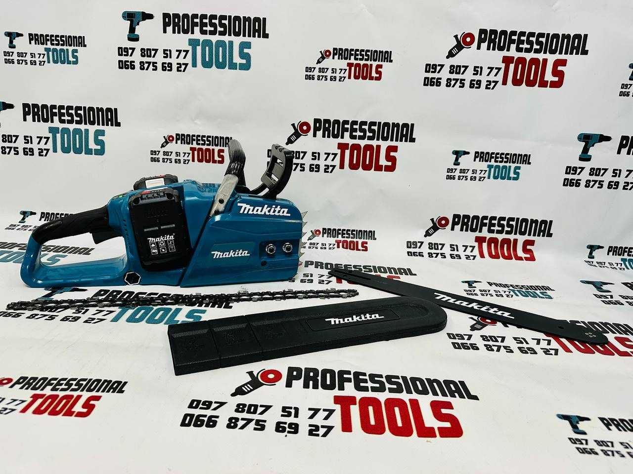 Акумуляторна цепная пила Makita DUC 355 BL 36V8А Безщіткова ЗП 2 порта