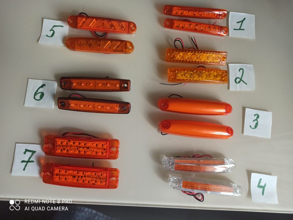 Светодиодные фонарики 24v на тячач,прицеп