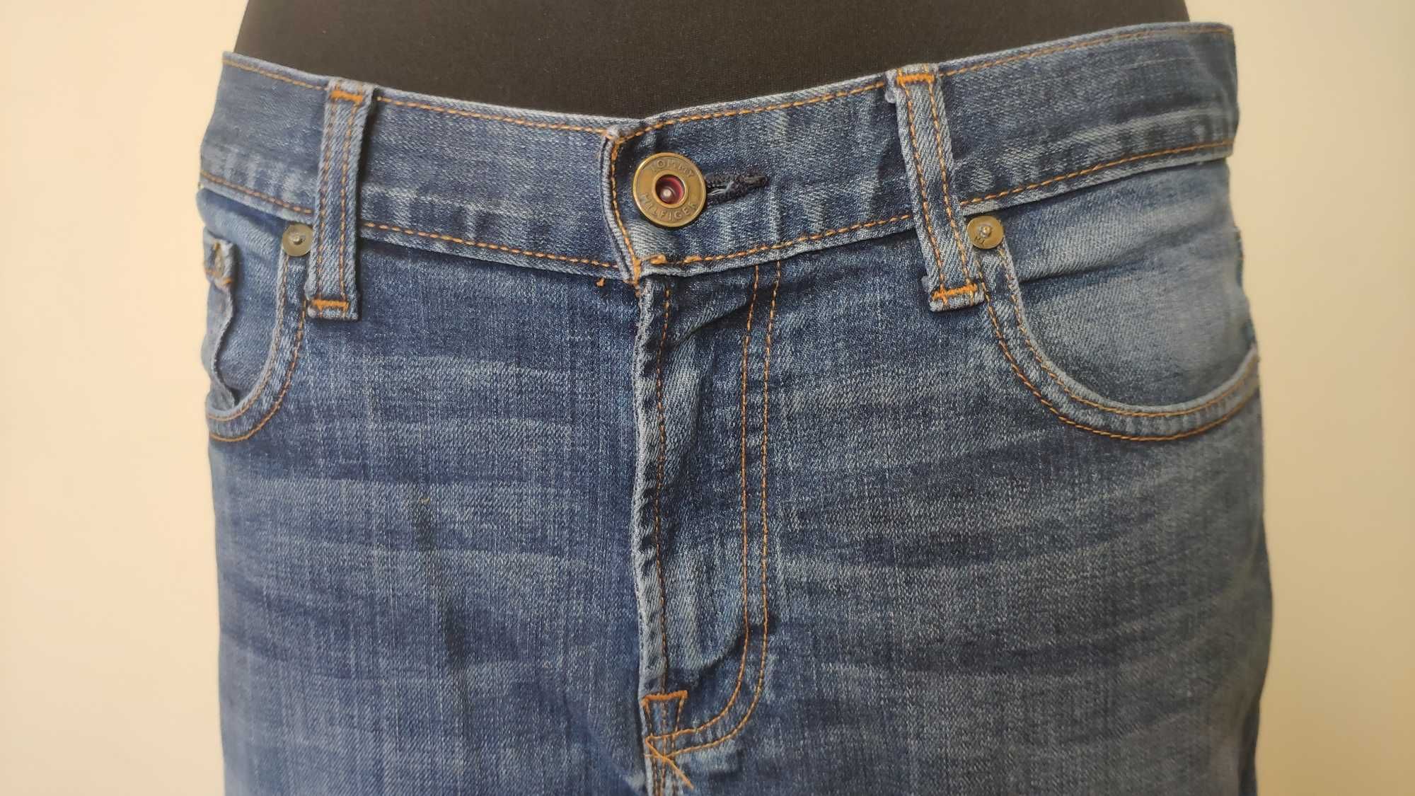 spodnie rurki jeansy tommy hilfiger rozmiar 32 na 34 99% bawełna