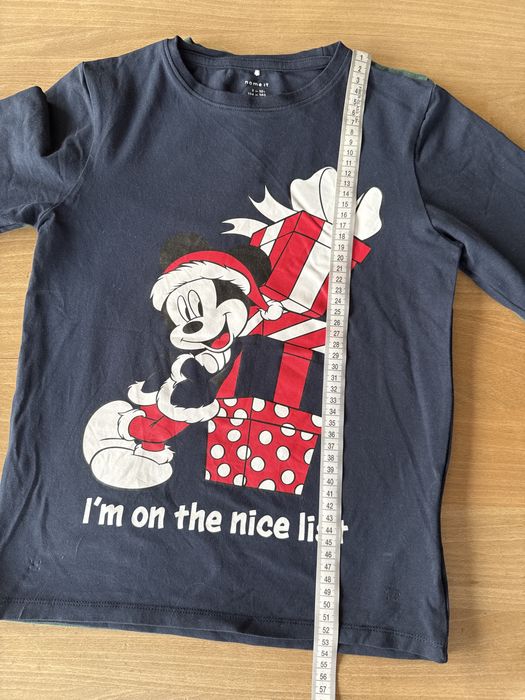 Bluzki świąteczne Myszka Mickey rozmiar 134/140 Name It