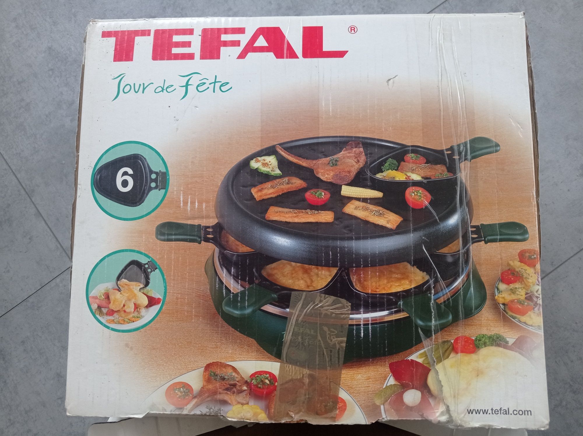 Grill elektryczny raclette 6 osób Tefal