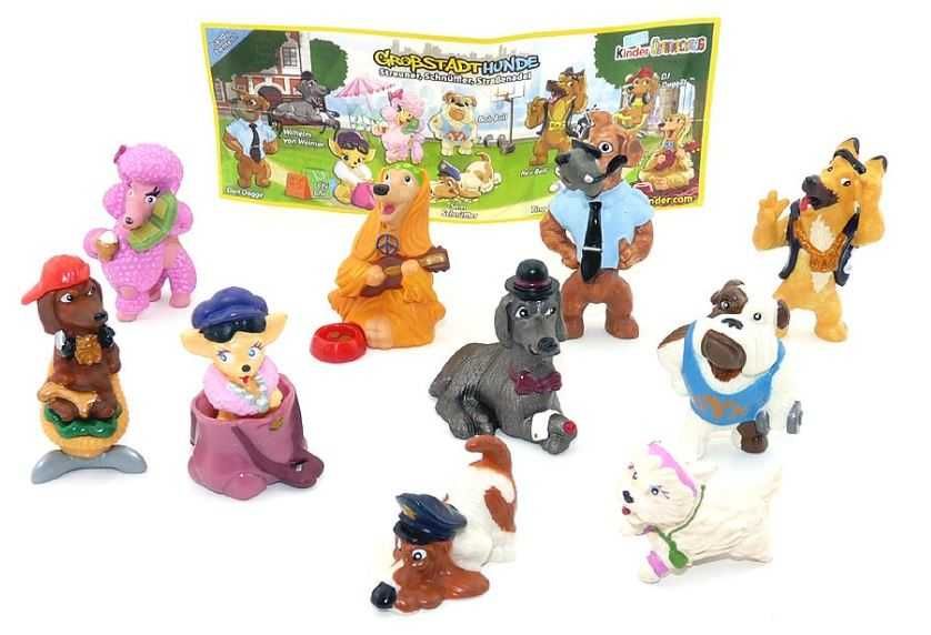 Psy Figurki kinder niespodzianka