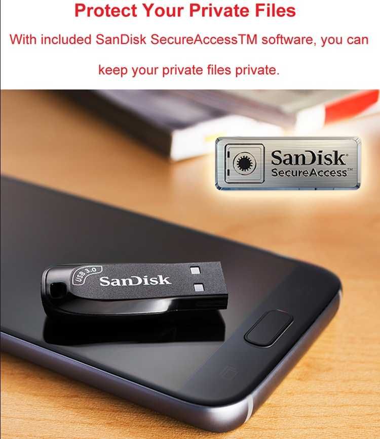 SanDisk CZ410 USB 3.0 флеш-накопитель 32/64gb SanDisk SecureAccess