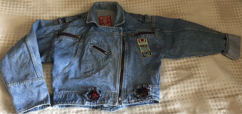 Куртка джинсовая USCI Jeans женская укороченная размер 32
