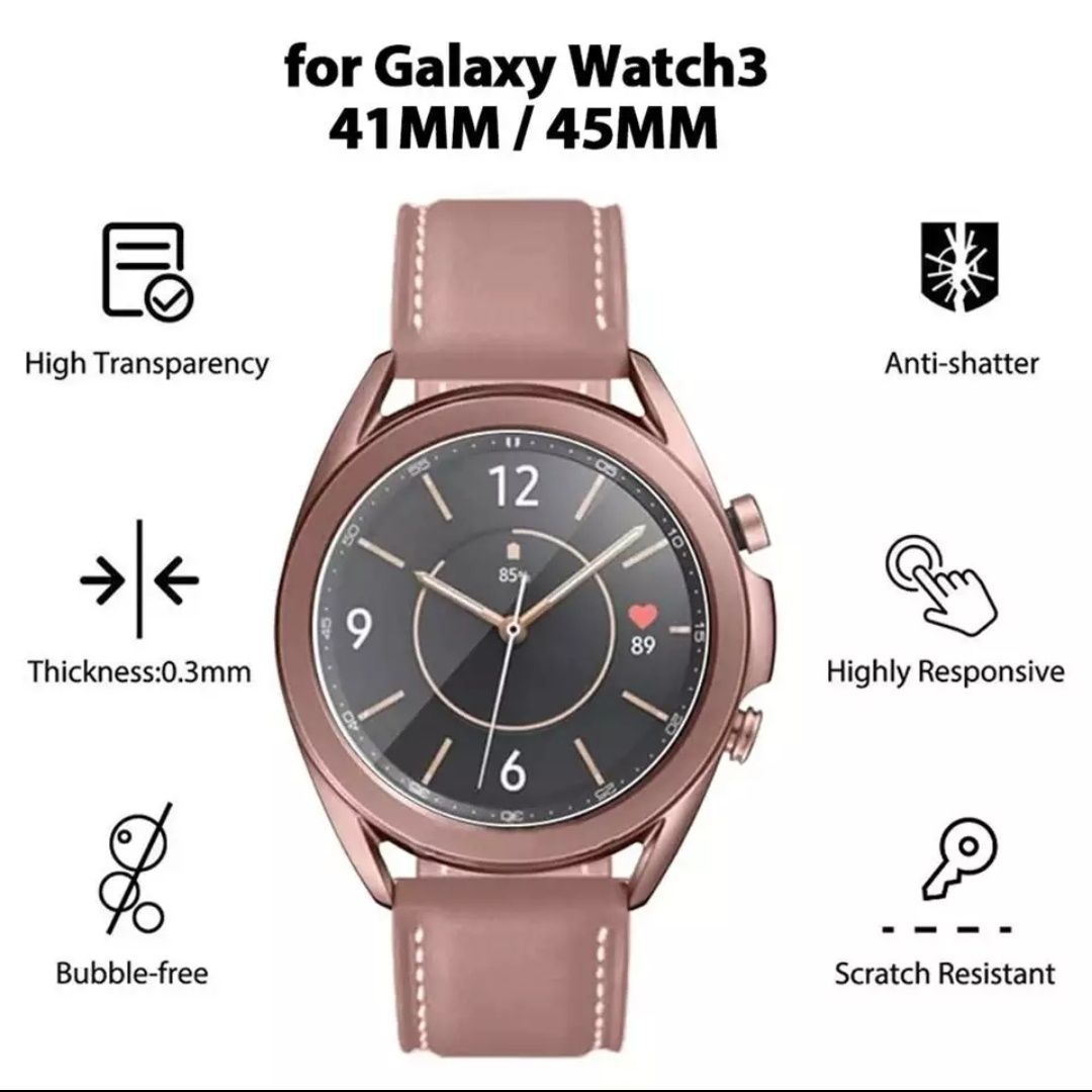 Vidros protecao galaxy watch 3 41mm e 45mm