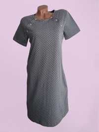 Нічна сорочка для вагітної з кнопкою для годування (тканина кулір)