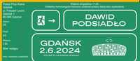 Bilety Gdańsk 02.06.2024r. Dawid Podsiadło bilet