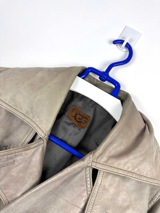 Płaszcz skórzany UGG Australia damski trencz r. M