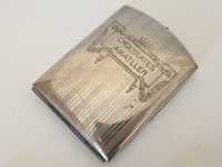 Rara antiga cigarreira publicitária "chocolates Amatller" em metal