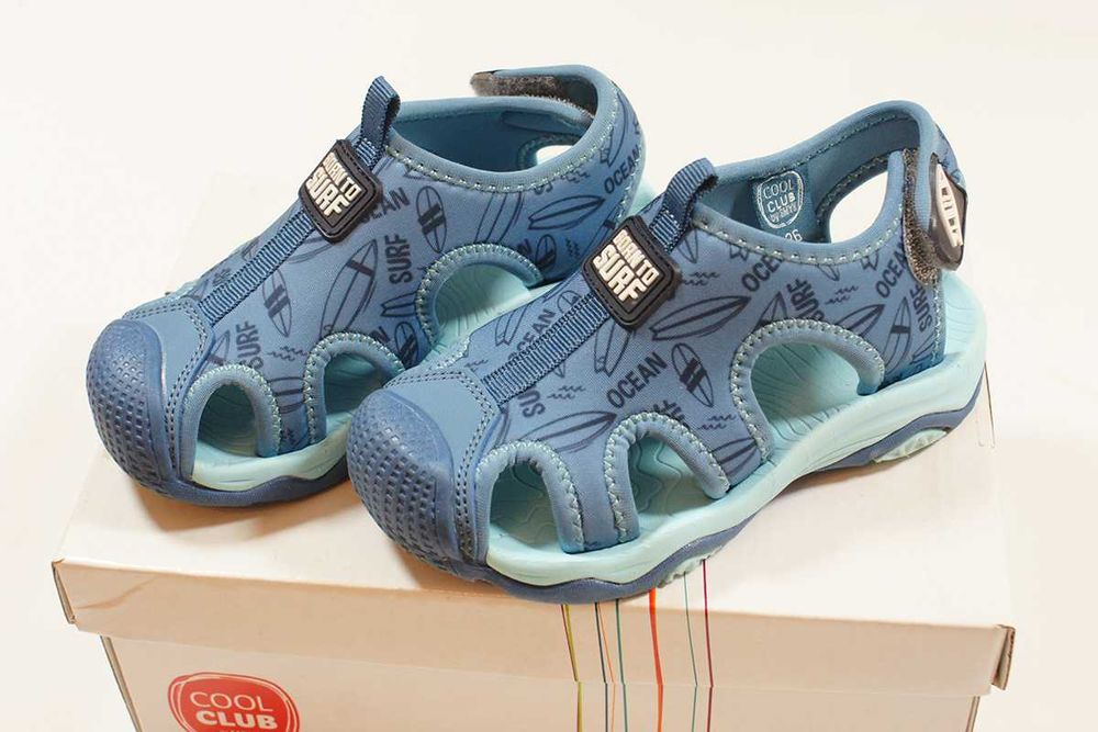 Cool Club, Sandały chłopięce, niebieskie, Born to surf - rozmiar 26