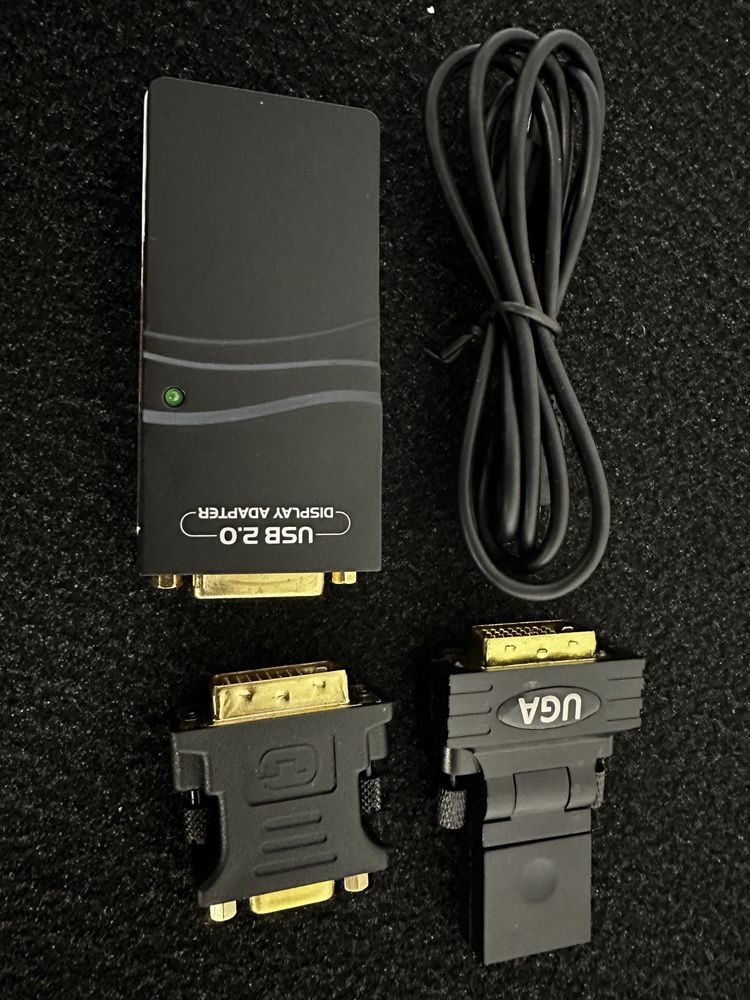 Genos dodatkowy ekran, monitor, konwerter DVI, VGA HDMI, usb2.0