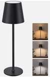 Lampa  Nocna Biurkowa LED USB Dotykowa Bezprzewodowa Czarna Nowoczesna