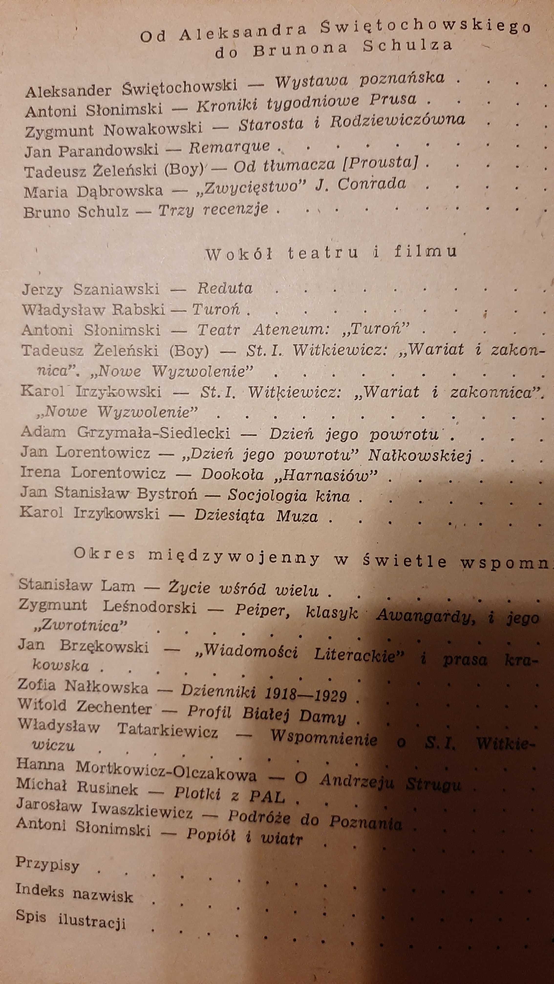 Lesław Eustachiewicz Dwudziestolecie 1919 -1939 międzywojenne historia