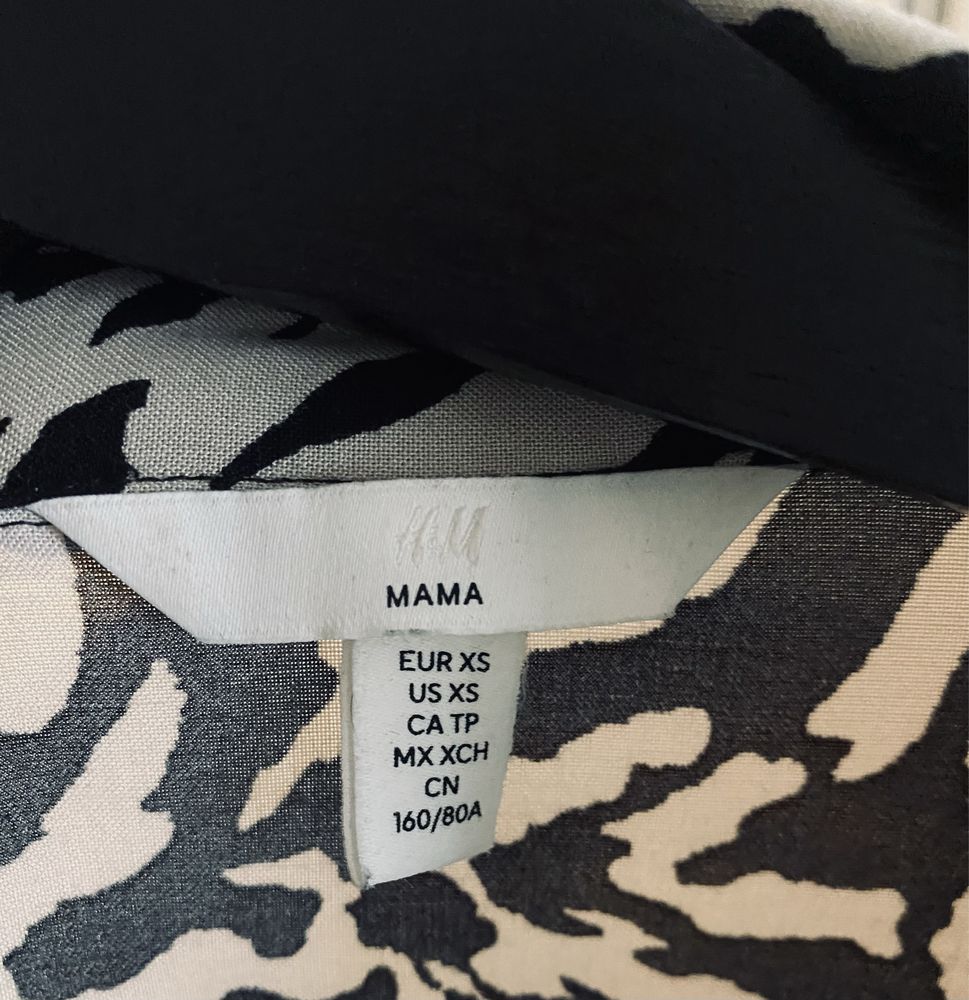 Ciążowa szmizjerka kopertowa H&M Mama, rozmiar XS