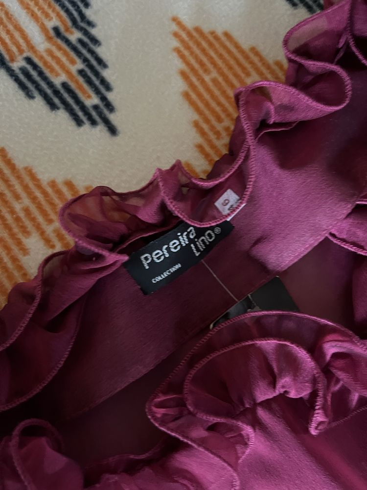 Vestido de cerimonia fuscia/bordeaux