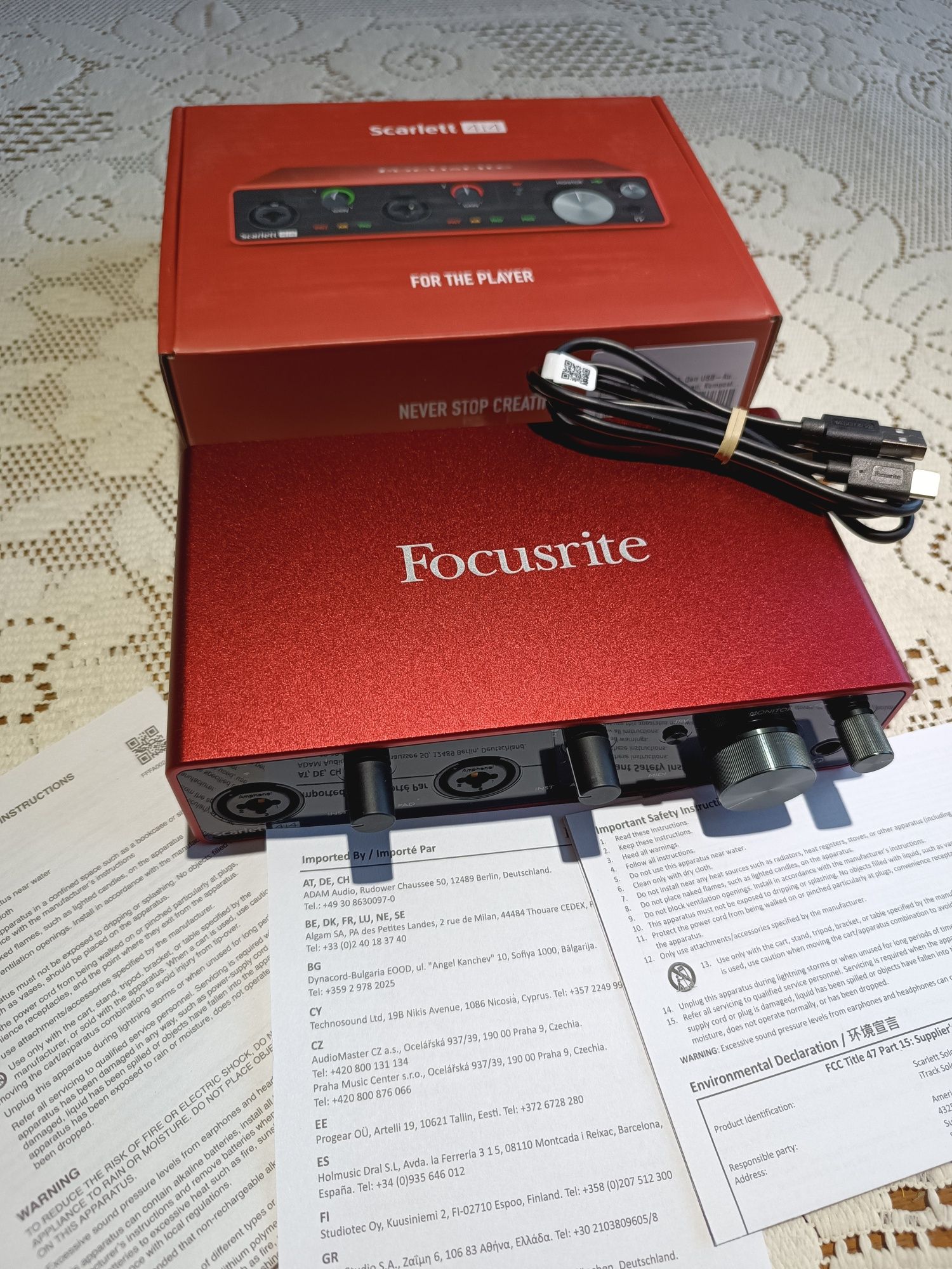 Focusrite Scarlett 4i4 3th gen. Interfejs audio jak nowy