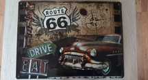 Plakat blaszany 30x40cm Route 66