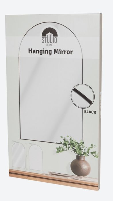 Espelho dourado e  em preto