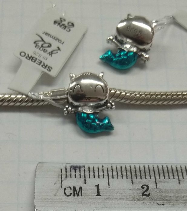 Charms Koci Domek Gabi Syrenkotka Srebro 925 NOWE