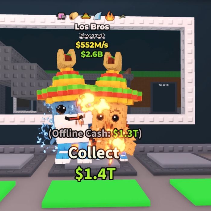 Steal a brainrot los bros 552m/s