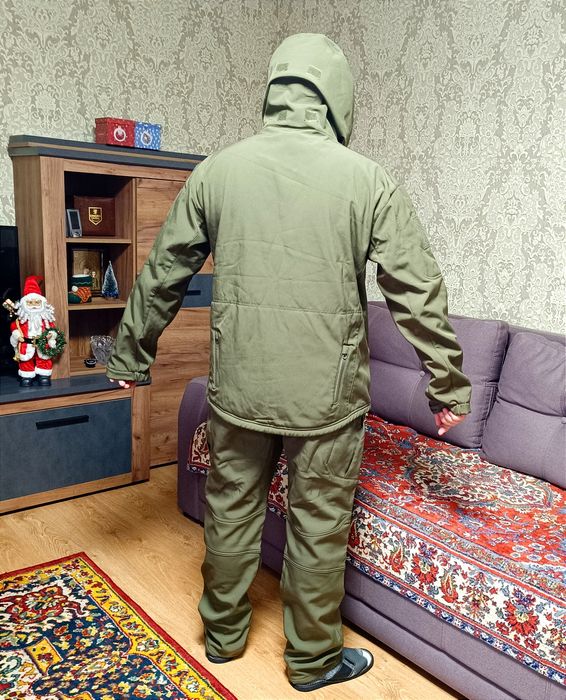 Костюм демісезонний софтше SoftShell олива куртка штани XL