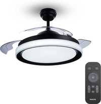 Ventoinha de Teto LED Philips Bliss Preta