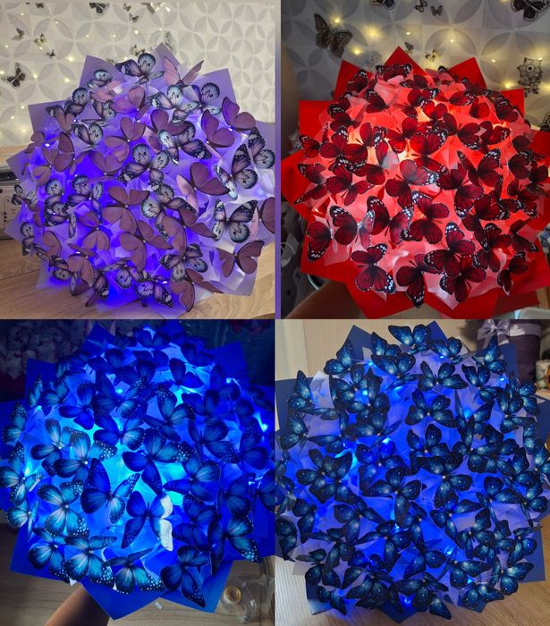 Букет з метеликів,  букет из бабочек,  день вчителя, учителя,вчительці