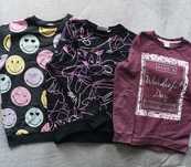 Bluzy dla dziewczynki rozmiar 134/140