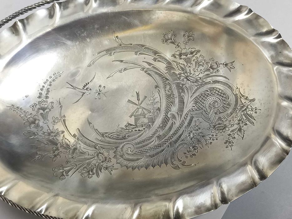 Patera, koszyczek na owoce, srebro 84 Rosja 523 g