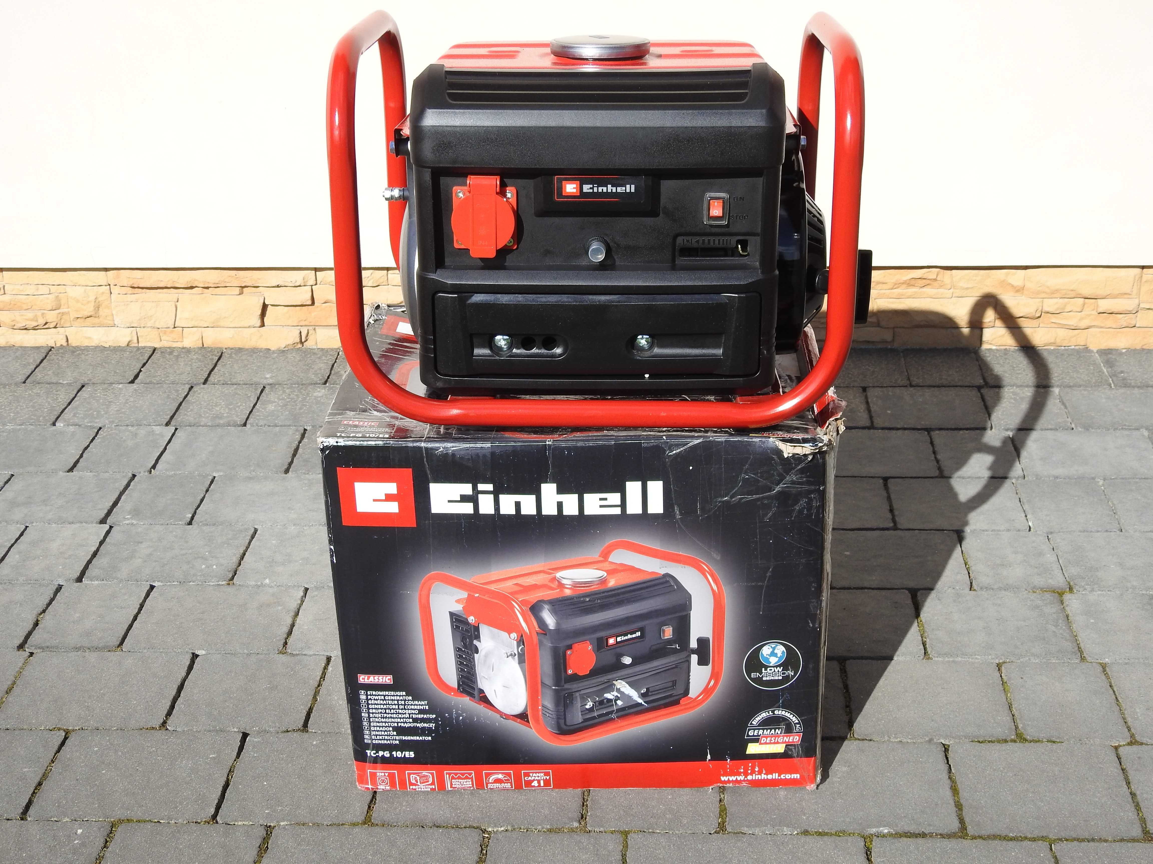 Agregat prądotwórczy Einhell, generator prądowy 0,8 KW, nowy 1 gniazdo