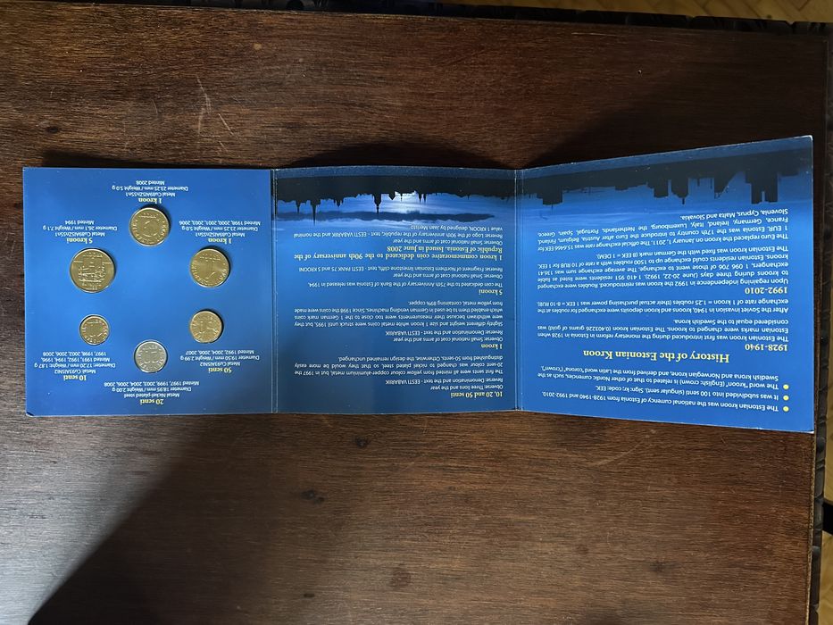 Moeda Coroa estoniana coleçao moedas farewell estonian kroon