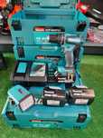 MAKITA Wiertarko-wkrętarka udarowa DHP485RF3J, 3x3,0Ah + Latarka