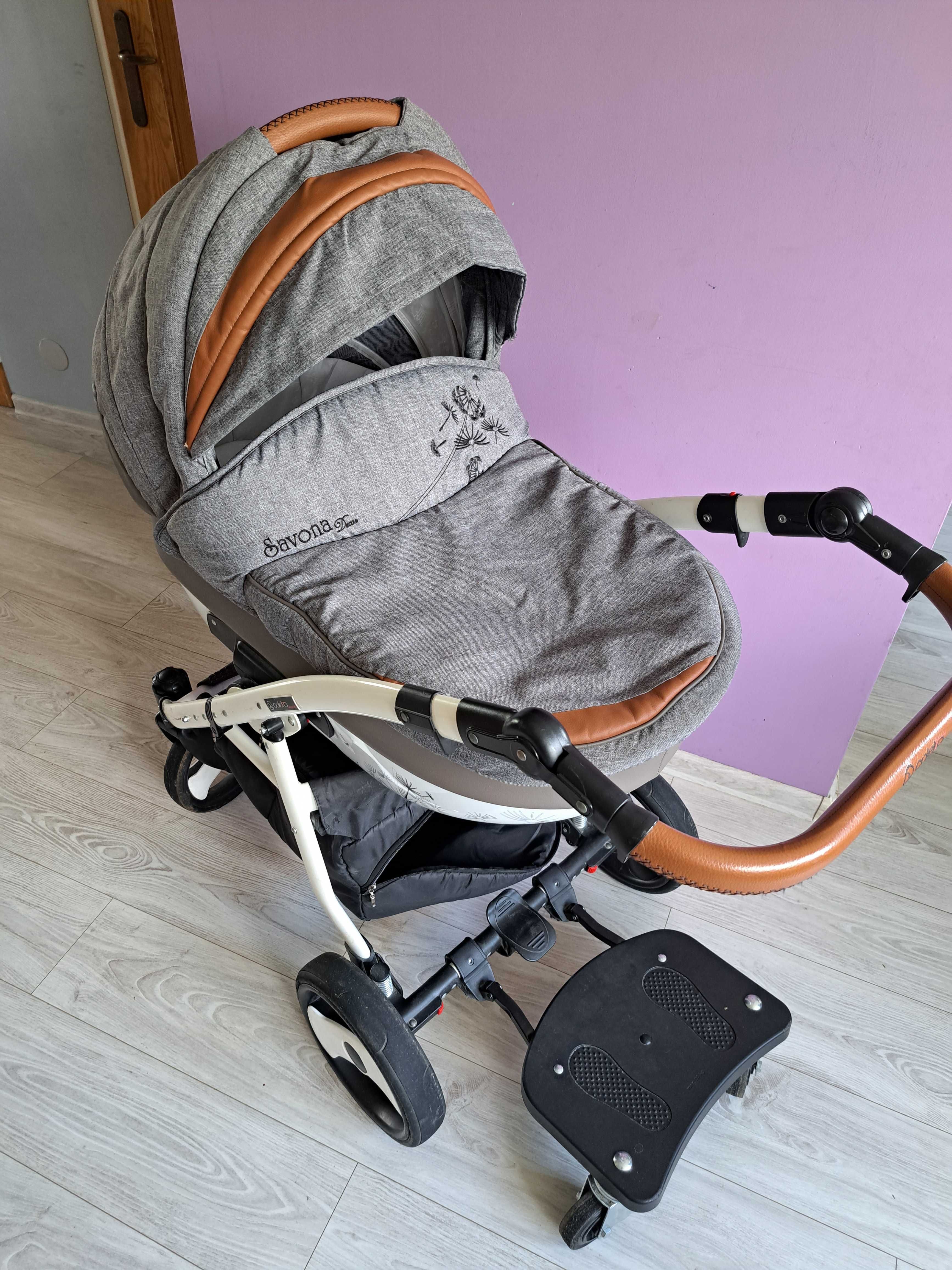 Wózek Coletto, 2 in 1 z dostawką