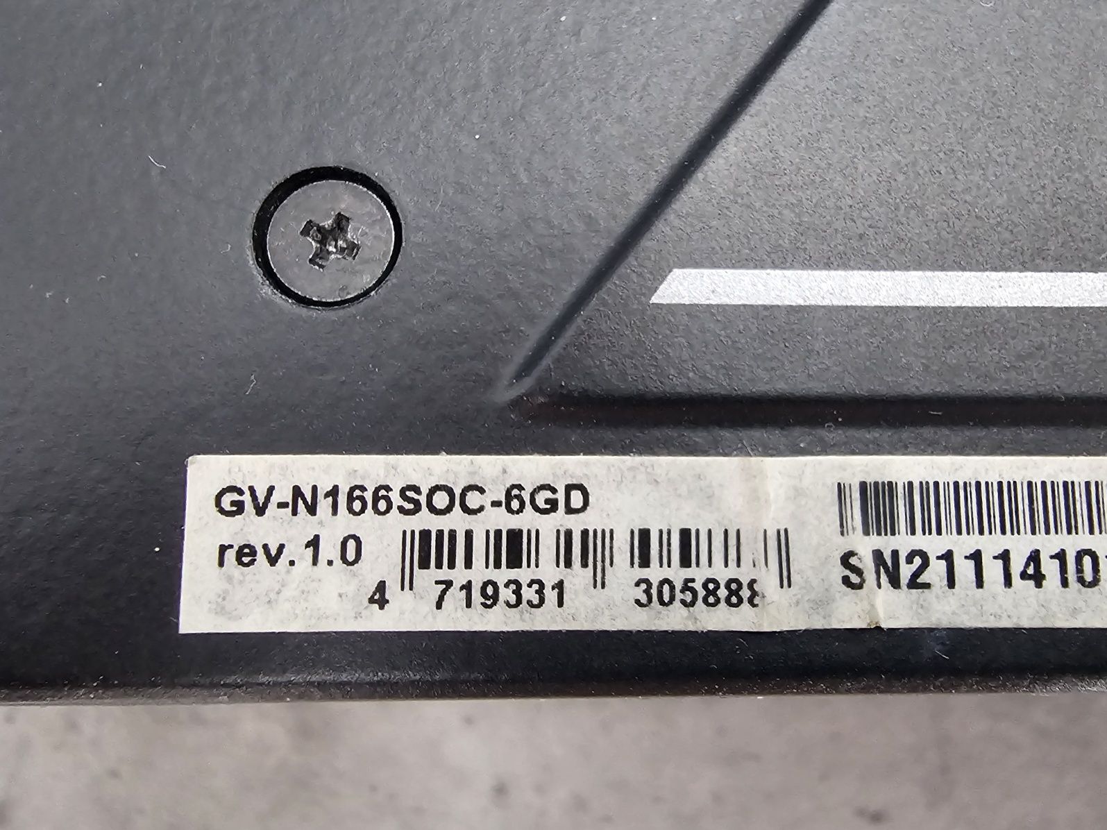 GeForce Gigabyte GTX 1660 SUPER OC 6GB GDDR6 BOX