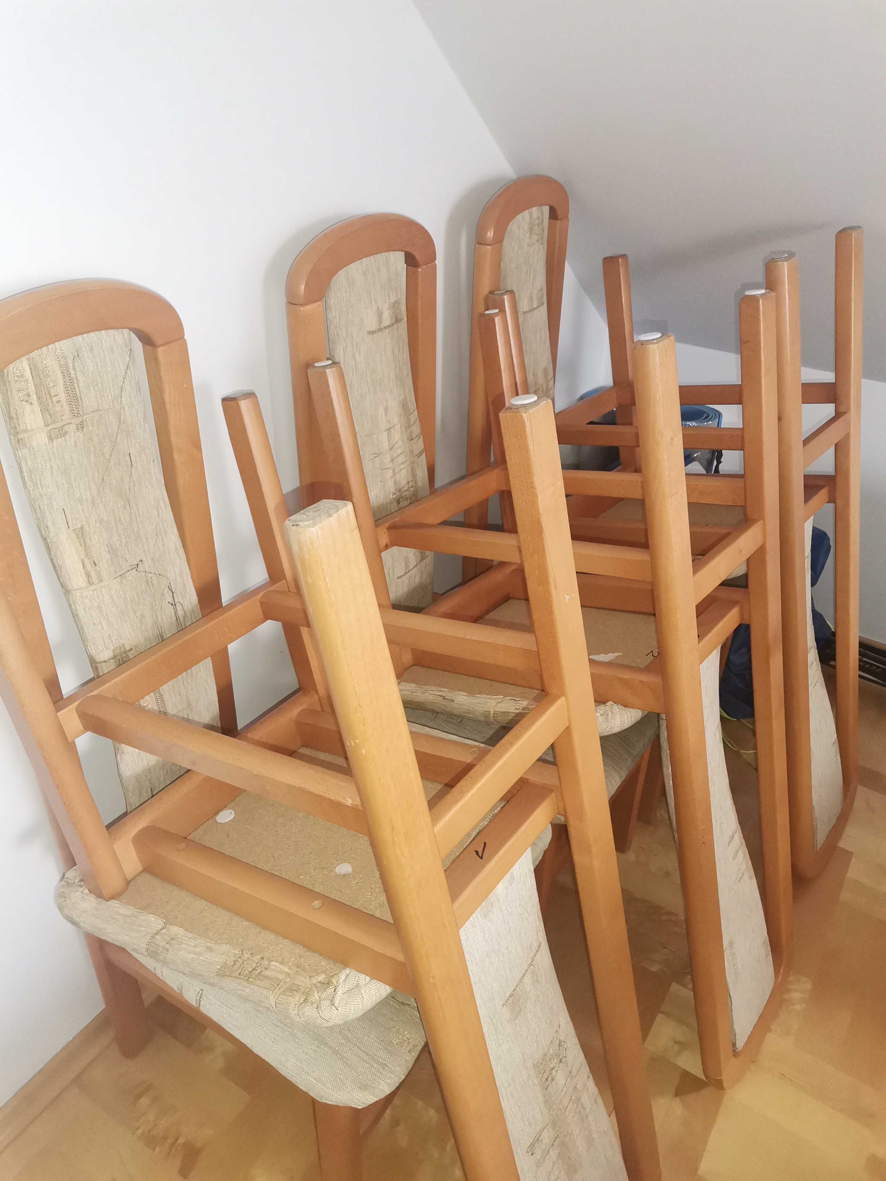 Krzesła drewniane 6 sztuk  - zestaw