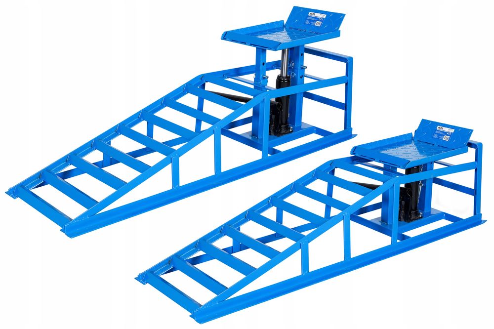 Rampy Najazdy Samochodowe Z Podnośnikiem Hydraulicznym Platformy 2Szt