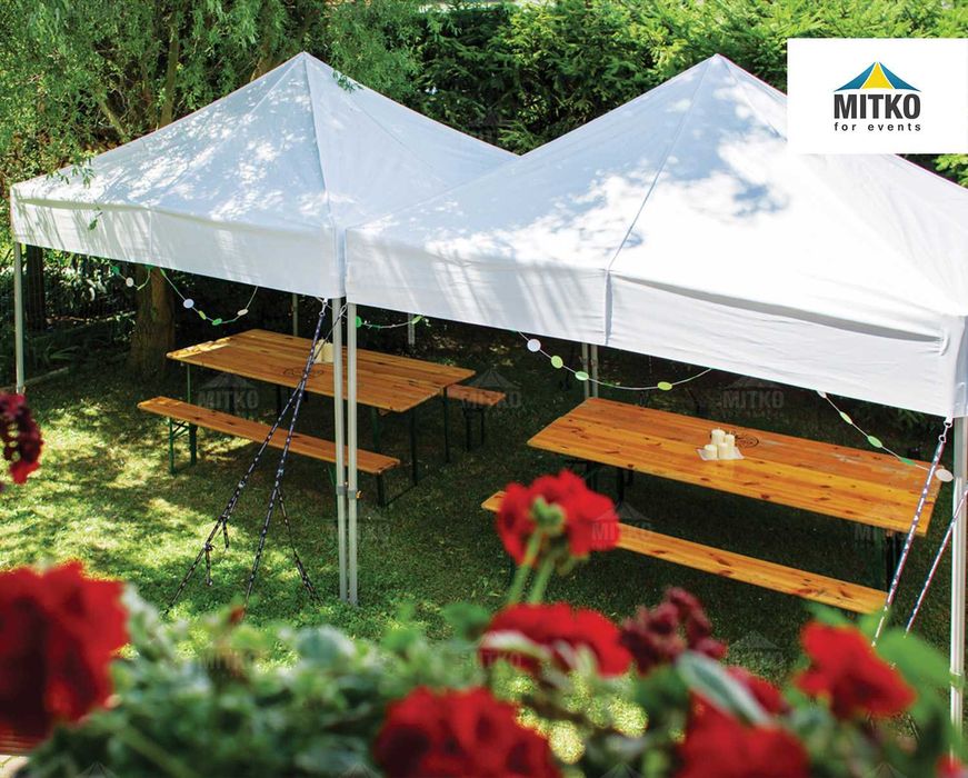 Wynajem namiotów ekspresowych Mitko – rozstaw w 60 sekund!