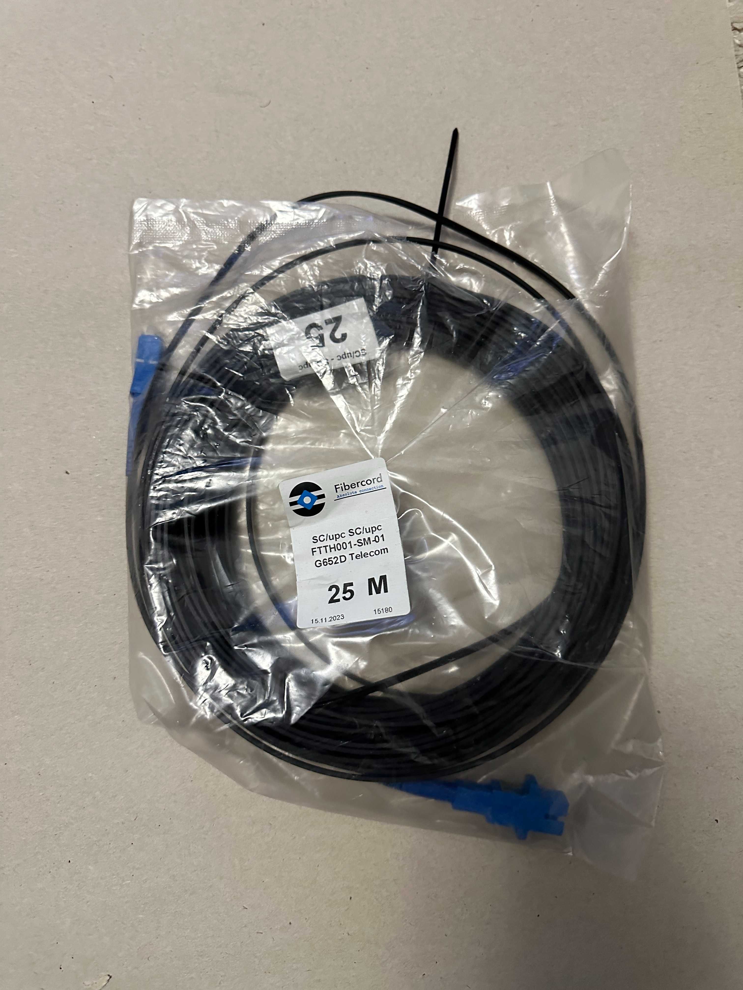 Кабель Патч-корд оптический FTTH001-SM-01 SC/UPC-SC/UPC 25м