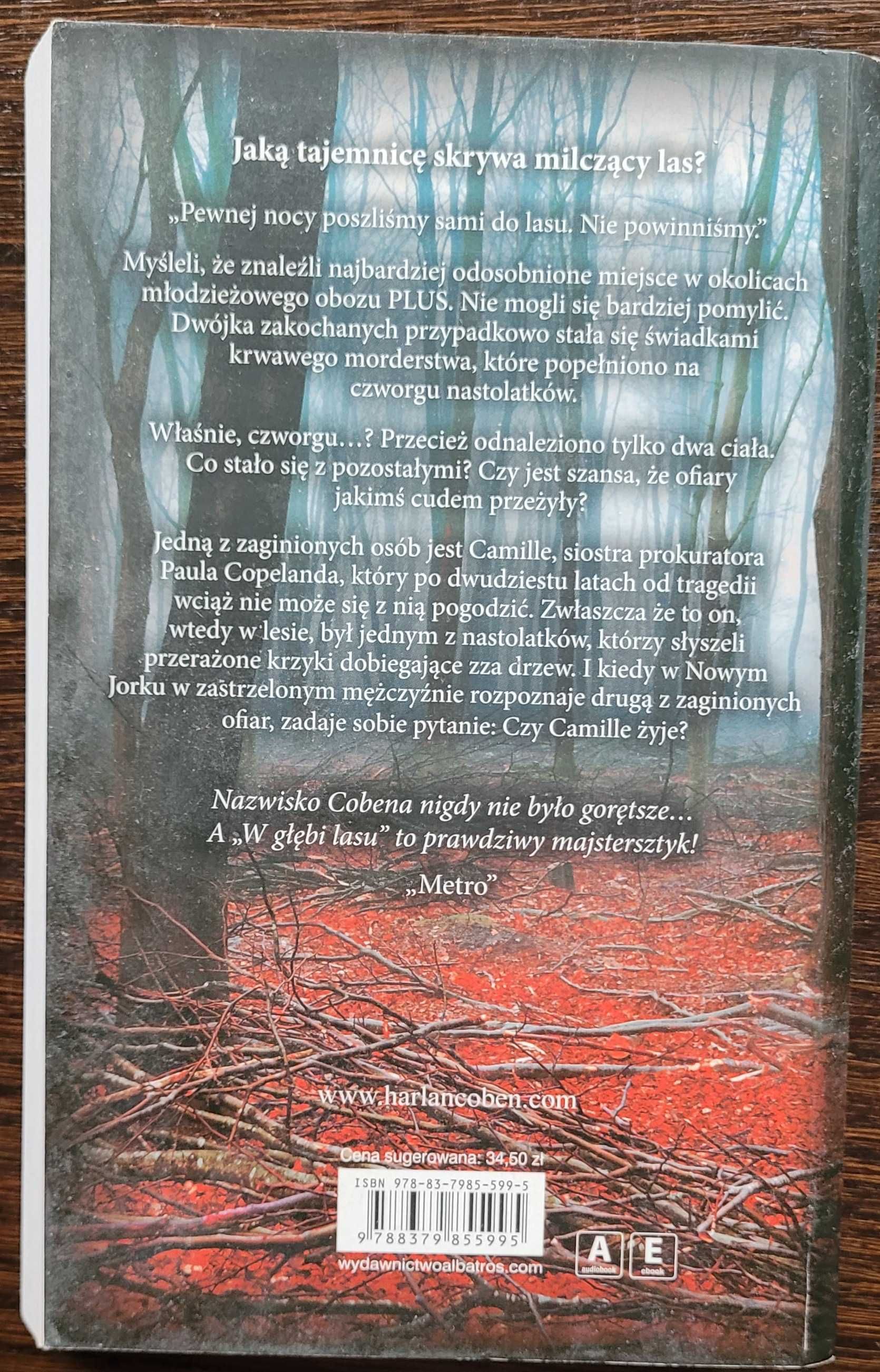 Książka W GŁĘBI LASU Harlan Coben - stan idealny!
