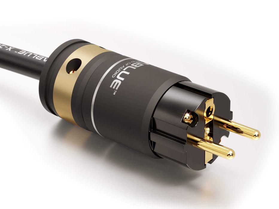 Viablue  X-25 Silver T6S Power EU -kabel zasilający 1m