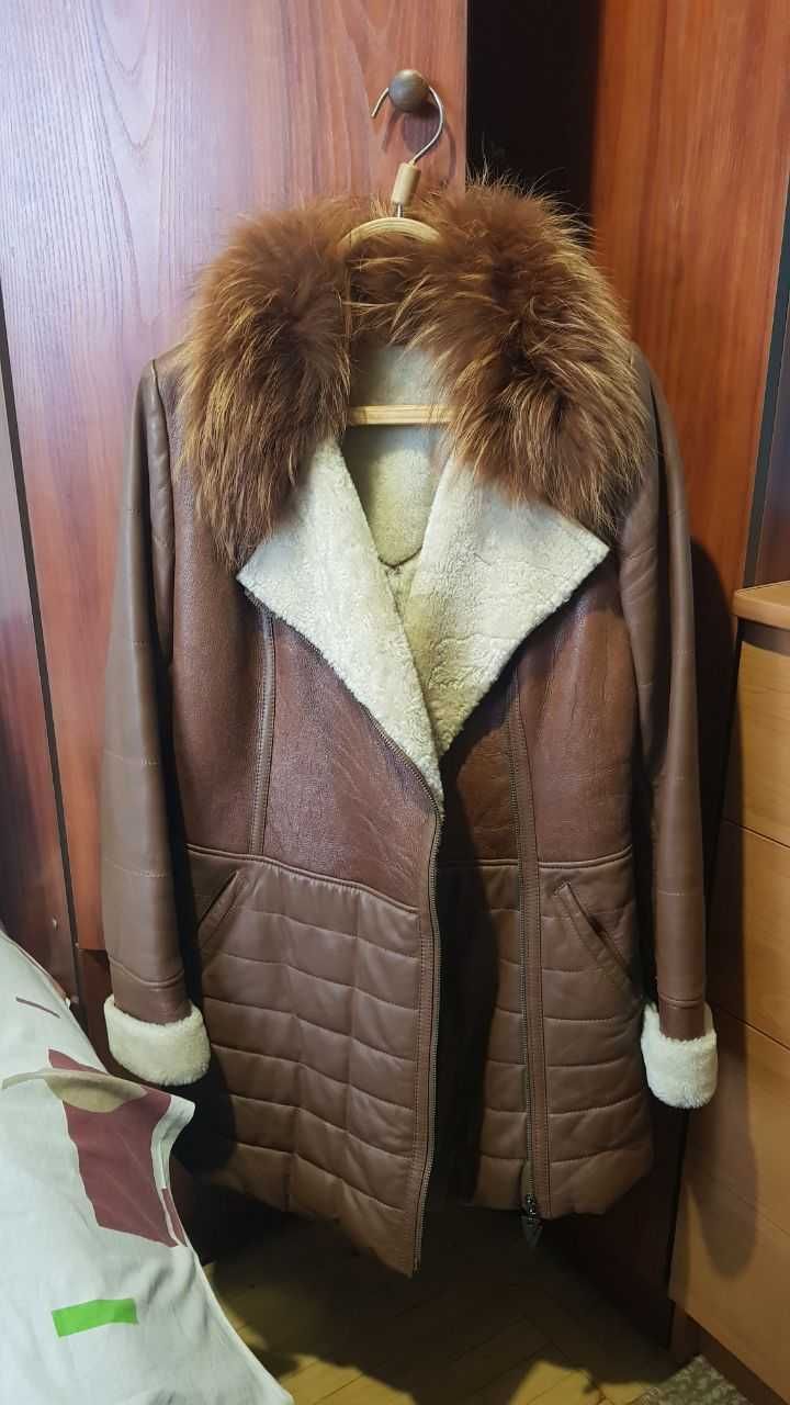 Куртка зимова, кожа 100%