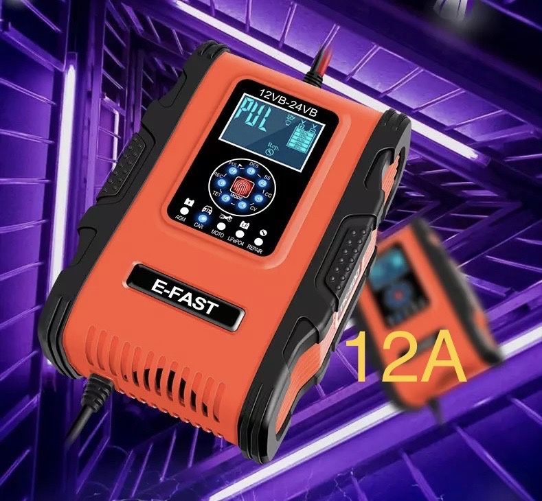 Зарядний пристрій Е-FAST 12A (AGM, GEL, LifePO4, авто, мото)