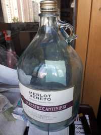 Бутыль стеклянный 5 л для вина