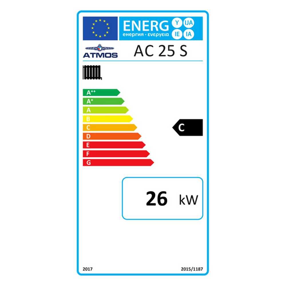 Kocioł EKOLOGICZNY na węgiel ATMOS AC 25S - 26 kW - 5 klasa-Ecodesign
